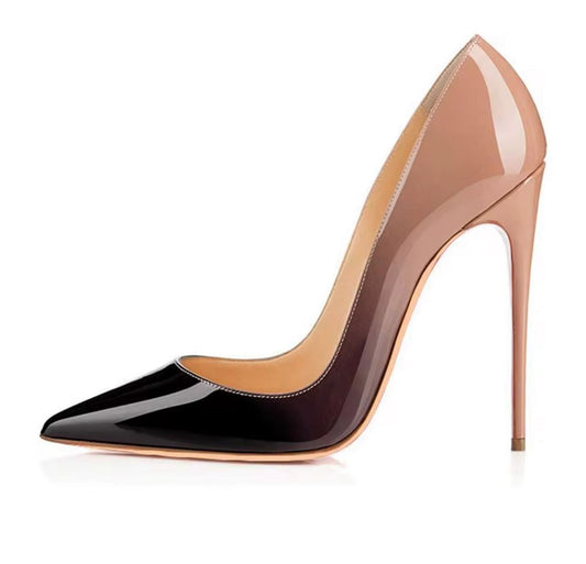 The Ombre Grace (Black to Nude Gradient)