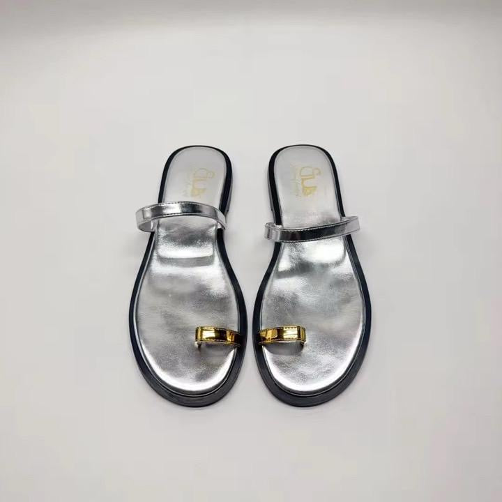 The Silver Bloom Sandals